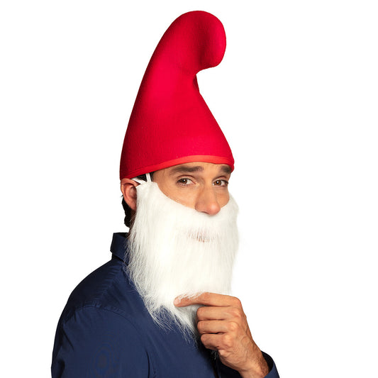 Déguisement Gnome Rouge et Blanc - Barbe Longue Accessoires