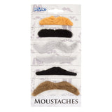 Moustaches Fantaisie - Assortiment 6 Styles de Déguisement
