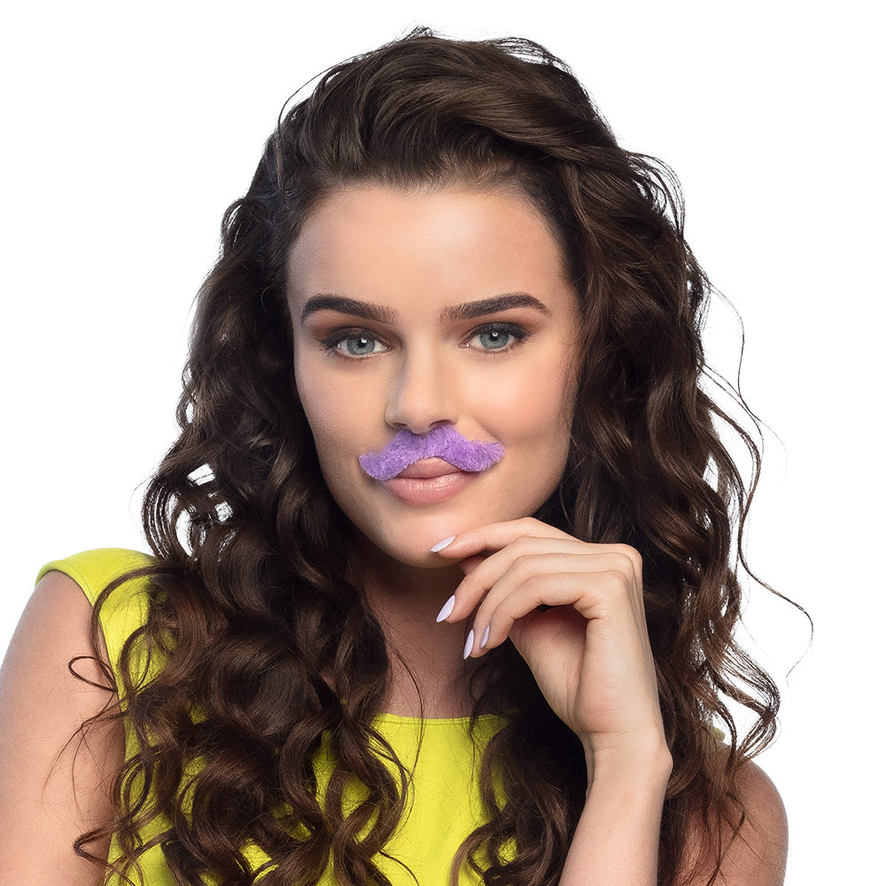 Moustaches Colorées Fantaisie - Pack 5 Pièces Déguisement