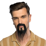 Barbe Noire Goatee Style Années 2000 - Déguisement Adulte