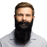 Barbe Noire Longue Luxuriante - Accessoire Déguisement Adulte