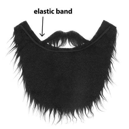 Barbe Noire Longue Luxuriante - Accessoire Déguisement Adulte