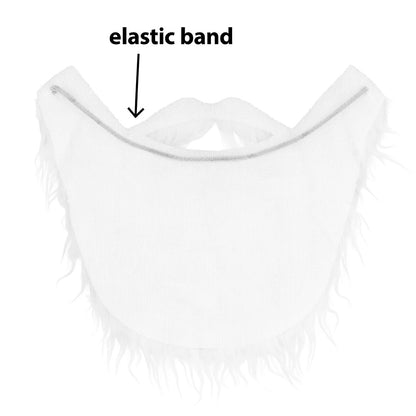 Barbe Blanche Longue Homme - Fausse Barbe Déguisement Père Noël