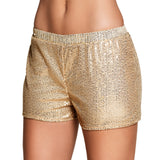 Short Paillettes Or Femme - Accessoire Déguisement Disco