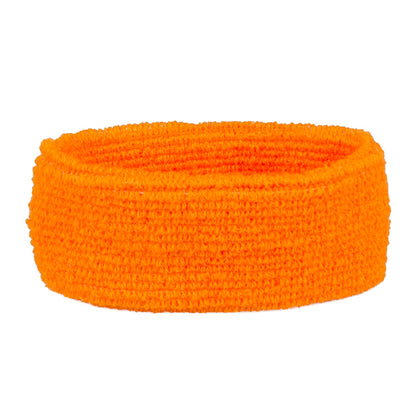 Bandeau et Poignets Éponge Orange - Accessoires Fitness & Sport
