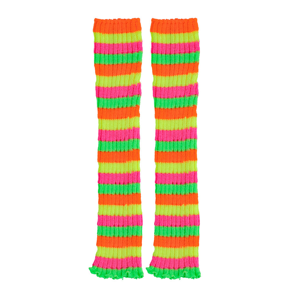 Jambières Fluos Arc-en-ciel Années 80 UV Blacklight