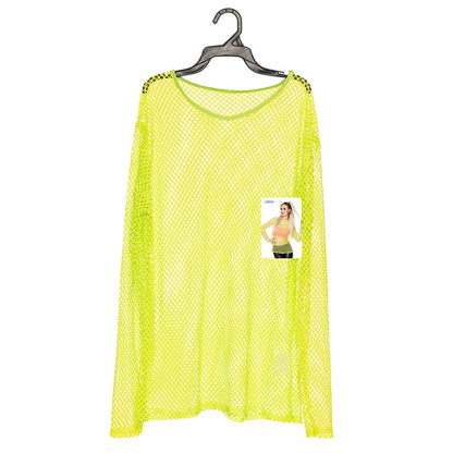 Top Filet Fluo UV Blacklight - Déguisement Années 80