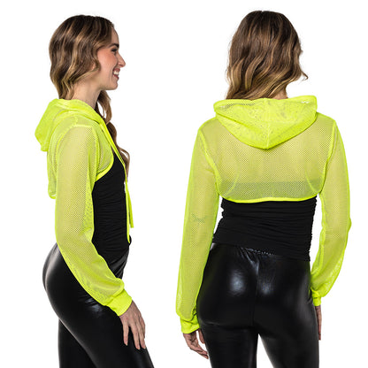 Sweat à Capuche Fluo UV Blacklight - Accessoire Rave Party