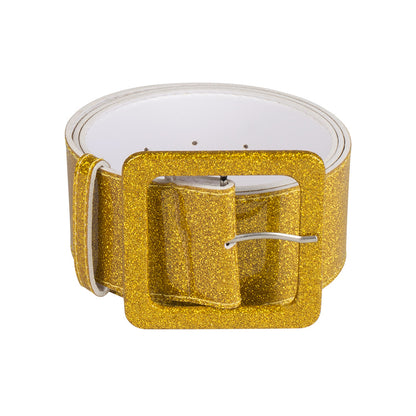 Ceinture Paillettes Dorées avec Boucle - Accessoire Déguisement