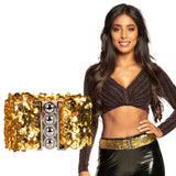 Ceinture Disco Paillettes Or - Accessoire Années 70