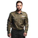 Chemise Militaire Army Kaki - Déguisement Adulte