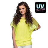 Top Filet Fluo Adulte - Effet Blacklight UV Brillant