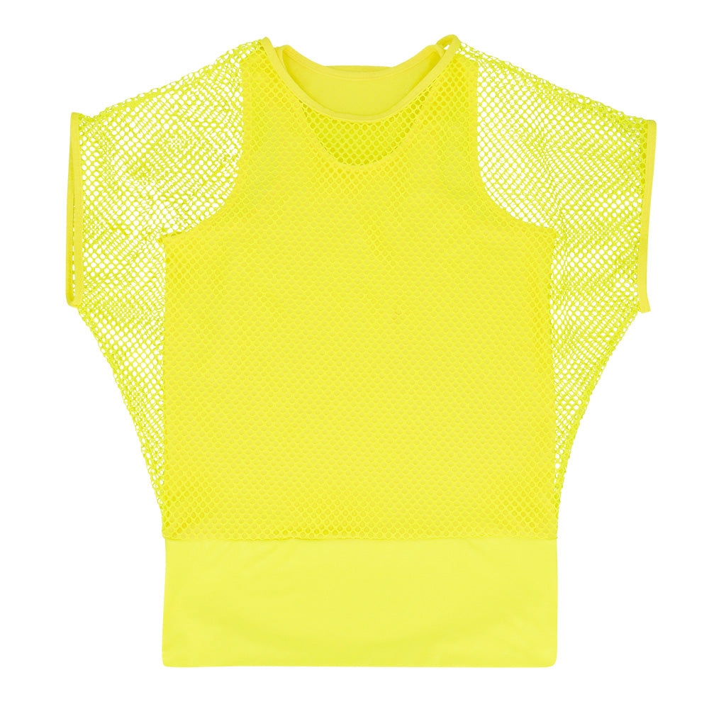 Top Filet Fluo Adulte - Effet Blacklight UV Brillant