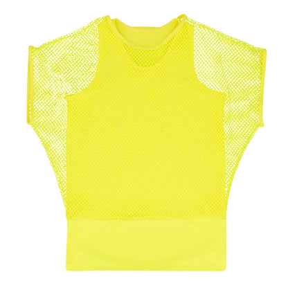 Top Filet Fluo Adulte - Effet Blacklight UV Brillant