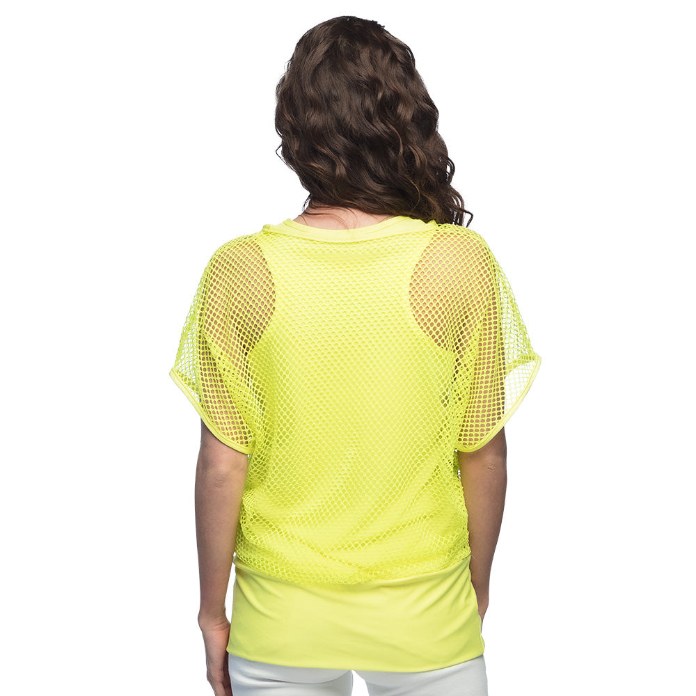 Top Filet Fluo Adulte - Effet Blacklight UV Brillant