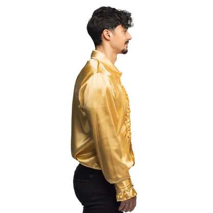 Chemise Disco Dorée Années 70 - Déguisement Soirée