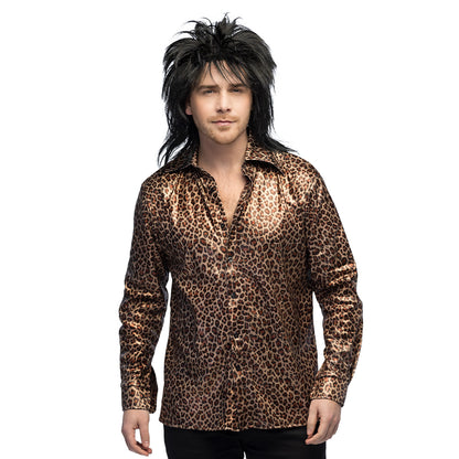 Chemise Léopard Années 70 - Déguisement Disco Homme