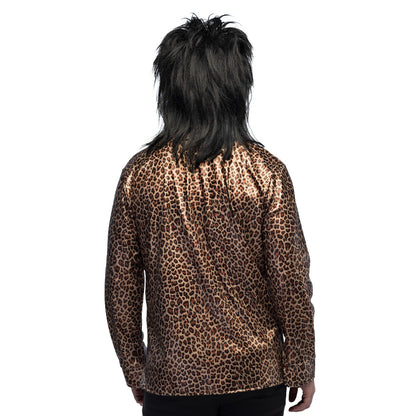 Chemise Léopard Années 70 - Déguisement Disco Homme
