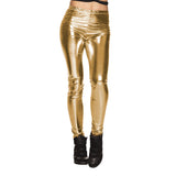 Legging Métallisé Stretch Doré - Look Disco Années 80