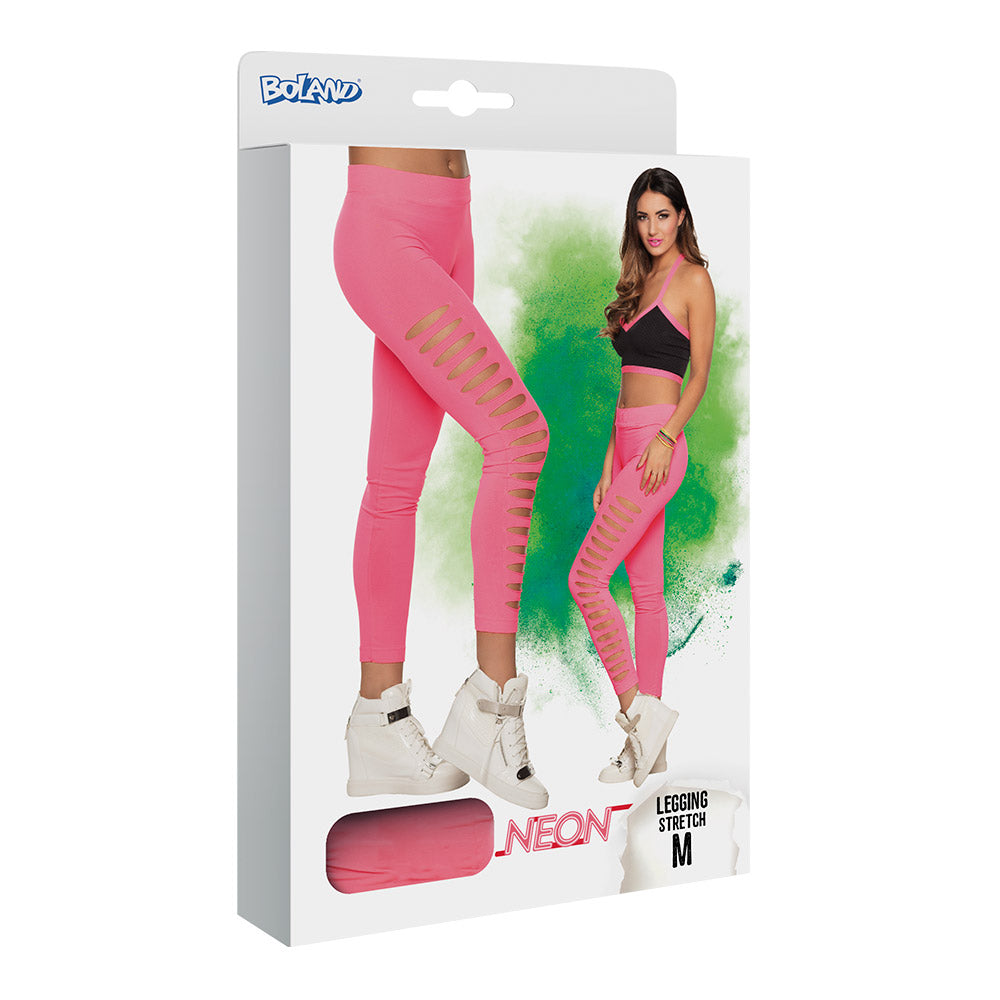 Legging Rose Fluo Slash Néon UV Blacklight Femme