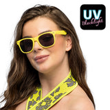 Lunettes Fluo Jaune Blacklight - Accessoire Idéal pour Fête
