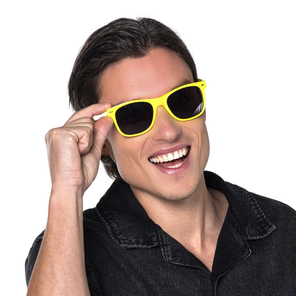 Lunettes Fluo Jaune Blacklight - Accessoire Idéal pour Fête