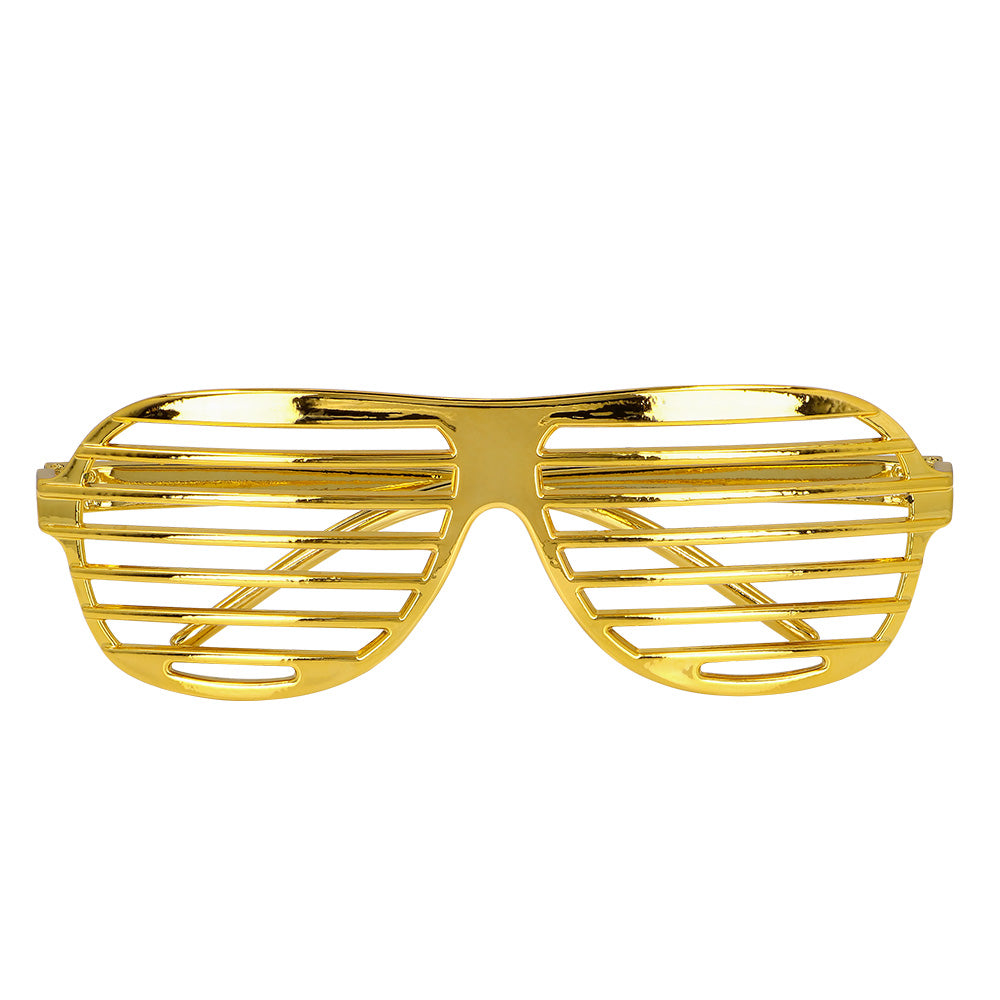 Lunettes Grillage Dorées - Accessoire Disco Party Années 70