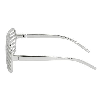 Lunettes Grille Effet Disco - Accessoire Fête Années 80
