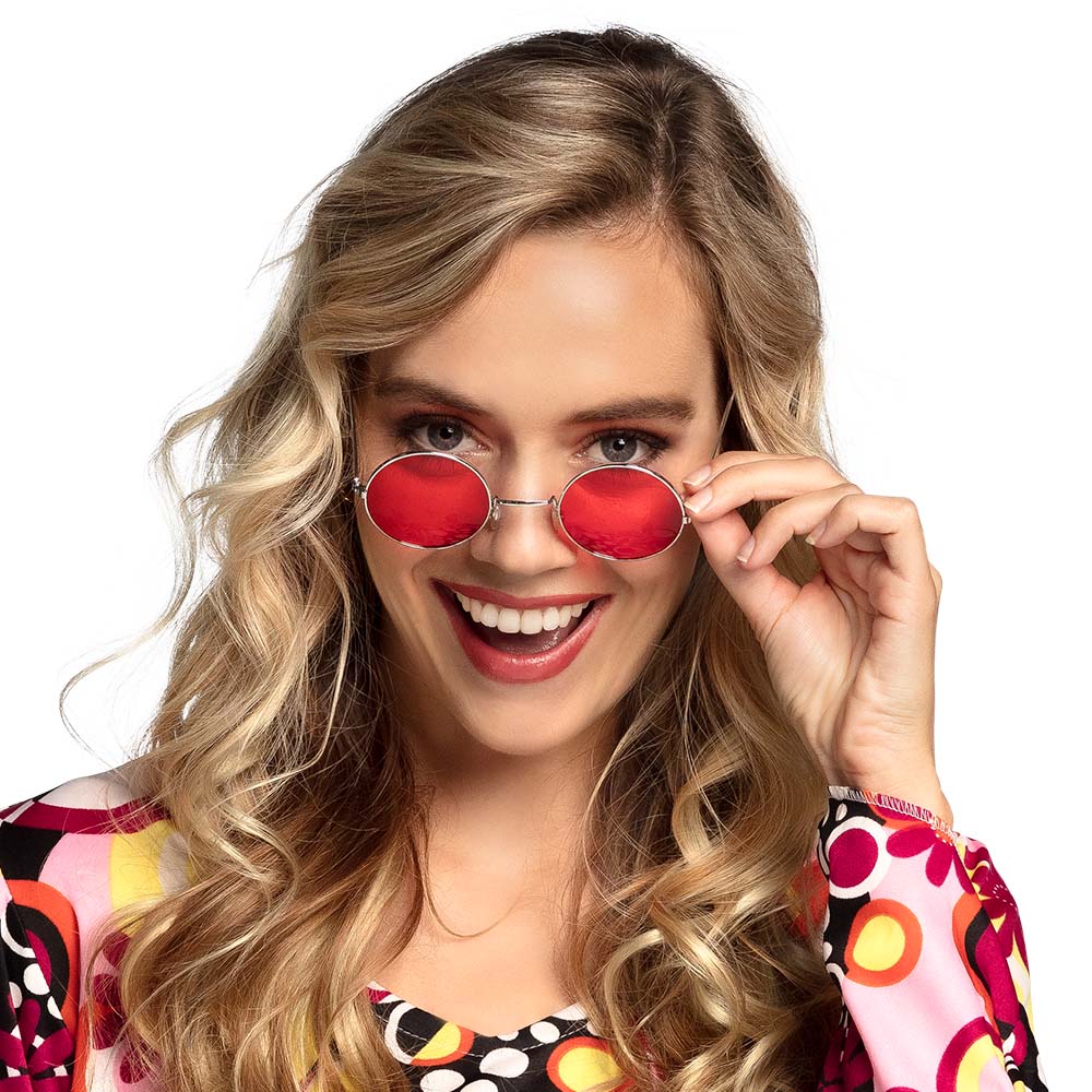 Lunettes Rondes Teintées Années 70 - 6 Coloris Hippie