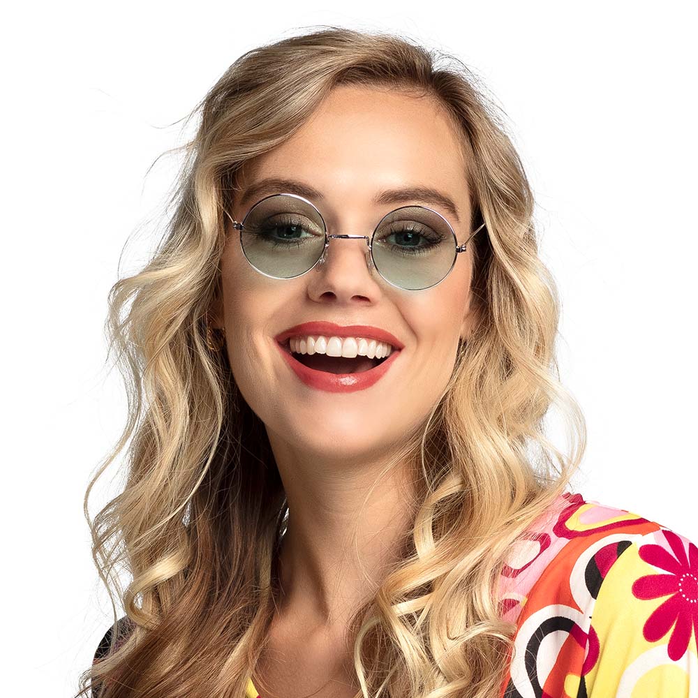 Lunettes Rondes Teintées Années 70 - 6 Coloris Hippie