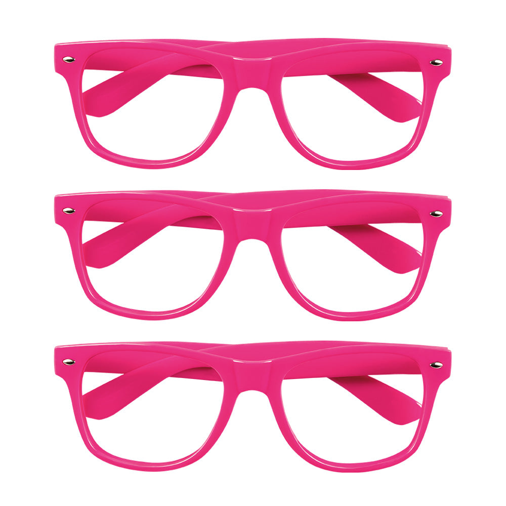 Lunettes UV Blacklight Rose Fluo - Pack de 5 Paires