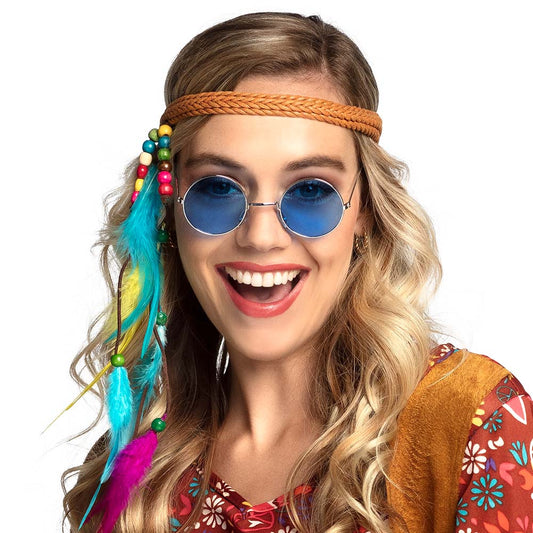 Lunettes Rondes Hippie Colorées - Pack 3 Paires Teintées