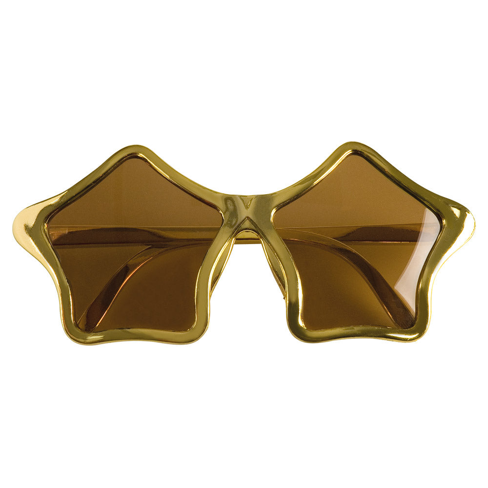 Lunettes Étoile Dorées - Accessoire Fête Disco Glamour