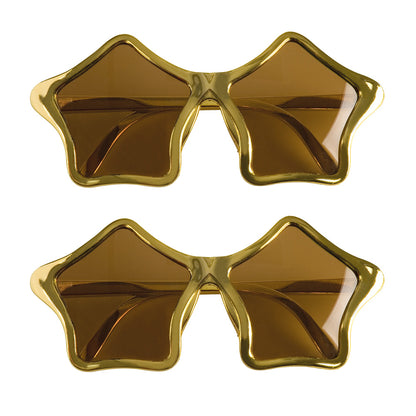 Lunettes Étoile Dorées - Accessoire Fête Disco Glamour