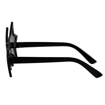 Lunettes Étoiles Brillantes Noires - Accessoire Soirée Festive