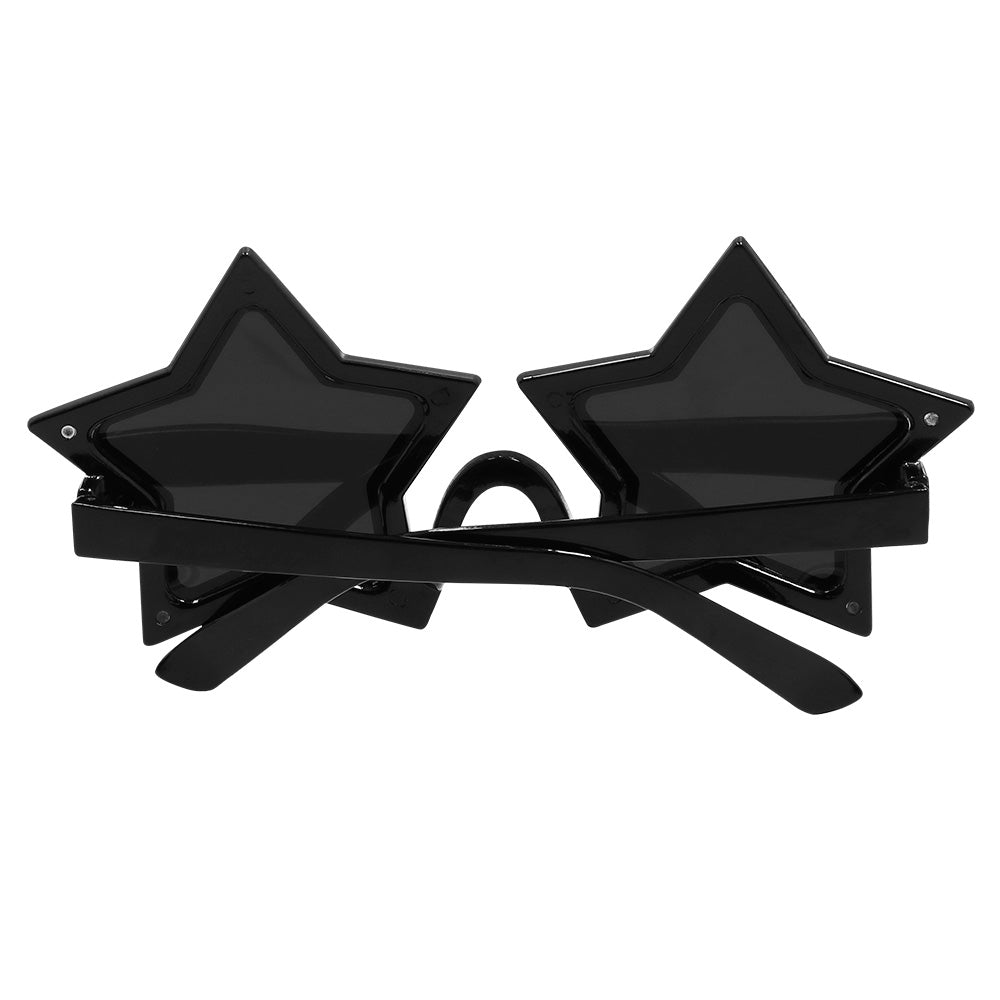Lunettes Étoiles Brillantes Noires - Accessoire Soirée Festive