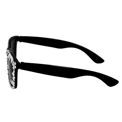 Lunettes Paillettes Pics Noirs - Accessoire Fête Disco