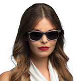 Lunettes Wayfarer Transparentes - Verres Noirs Chic