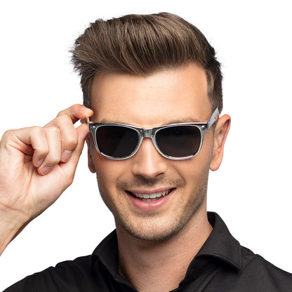 Lunettes Wayfarer Transparentes - Verres Noirs Chic