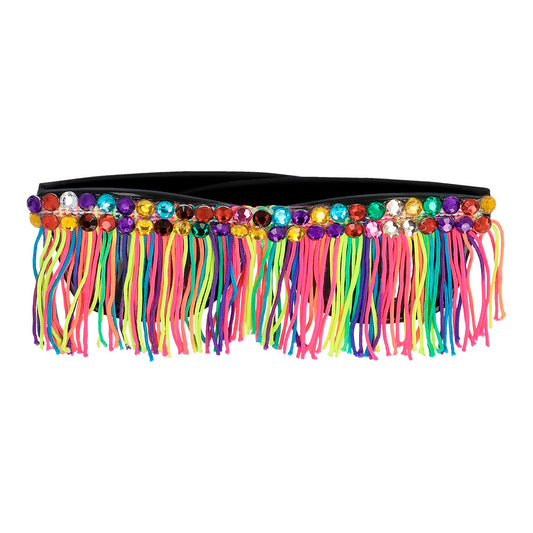 Lunettes de Fête À Franges Colorées - Accessoire Party Disco