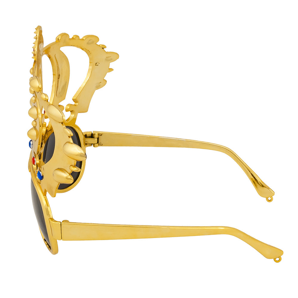 Lunettes Couronne Royale Dorée - Accessoire Déguisement Fête