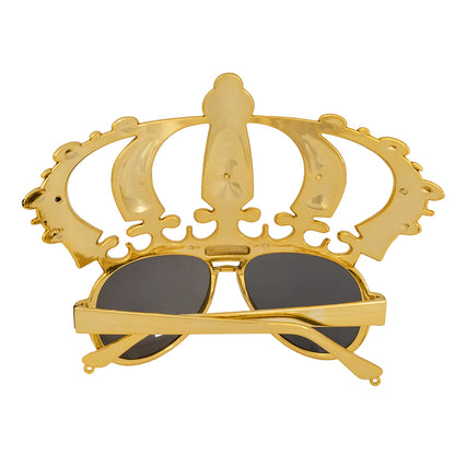 Lunettes Couronne Royale Dorée - Accessoire Déguisement Fête
