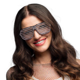 Lunettes Shutter Shades Strass - Accessoire Soirée Glamour
