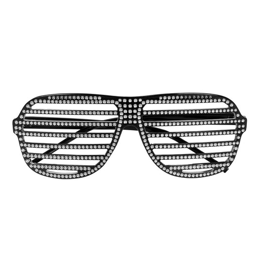 Lunettes Shutter Shades Strass - Accessoire Soirée Glamour