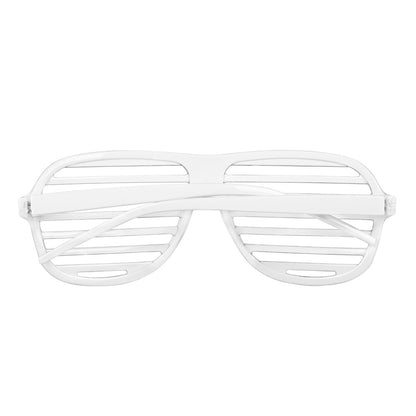 Lunettes à Lames Blanches Disco Party - Accessoire Fête