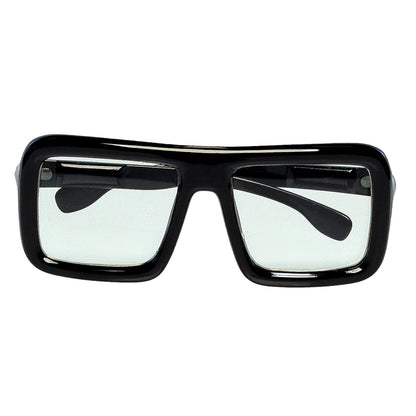Lunettes Carrées Noires Géantes - Accessoire Déguisement Rétro