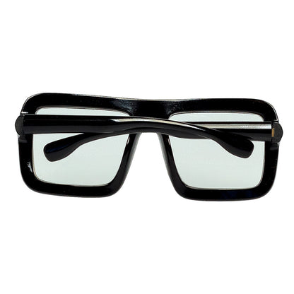 Lunettes Carrées Noires Géantes - Accessoire Déguisement Rétro