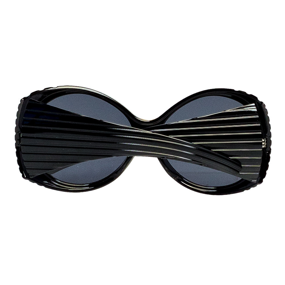 Lunettes de Soleil Rétro Oversized - Verres Noirs Teintés