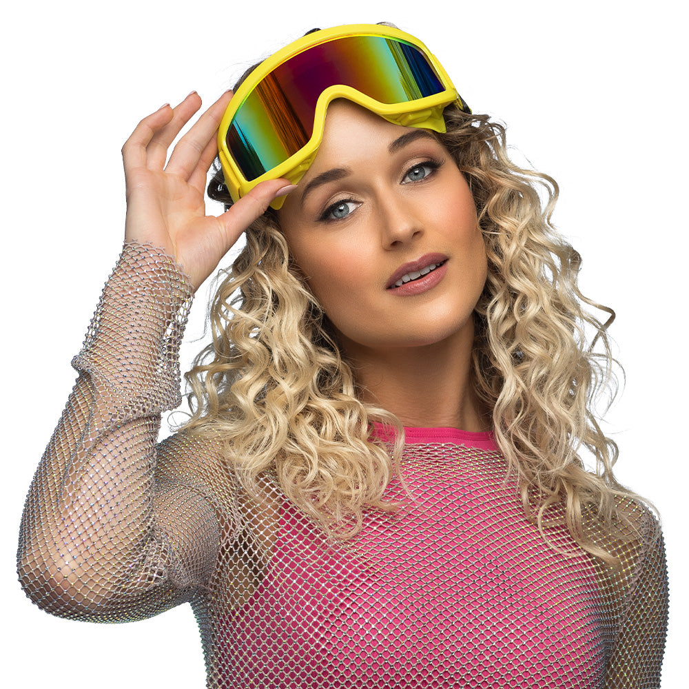 Lunettes UV Blacklight Masque Ski Holographique Disco Party