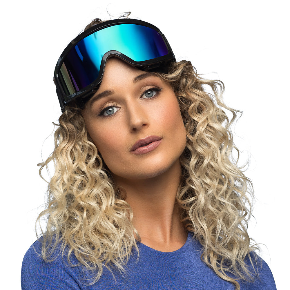 Masque de Ski Panoramique - Verres Bleu Iridescent